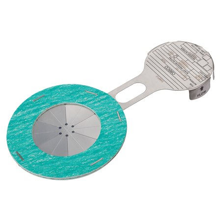 Breekplaat tussen flenzen